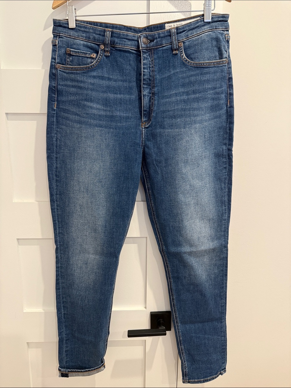 Rag & Bone Nina High-Rise Skinny Jeans - Size 34